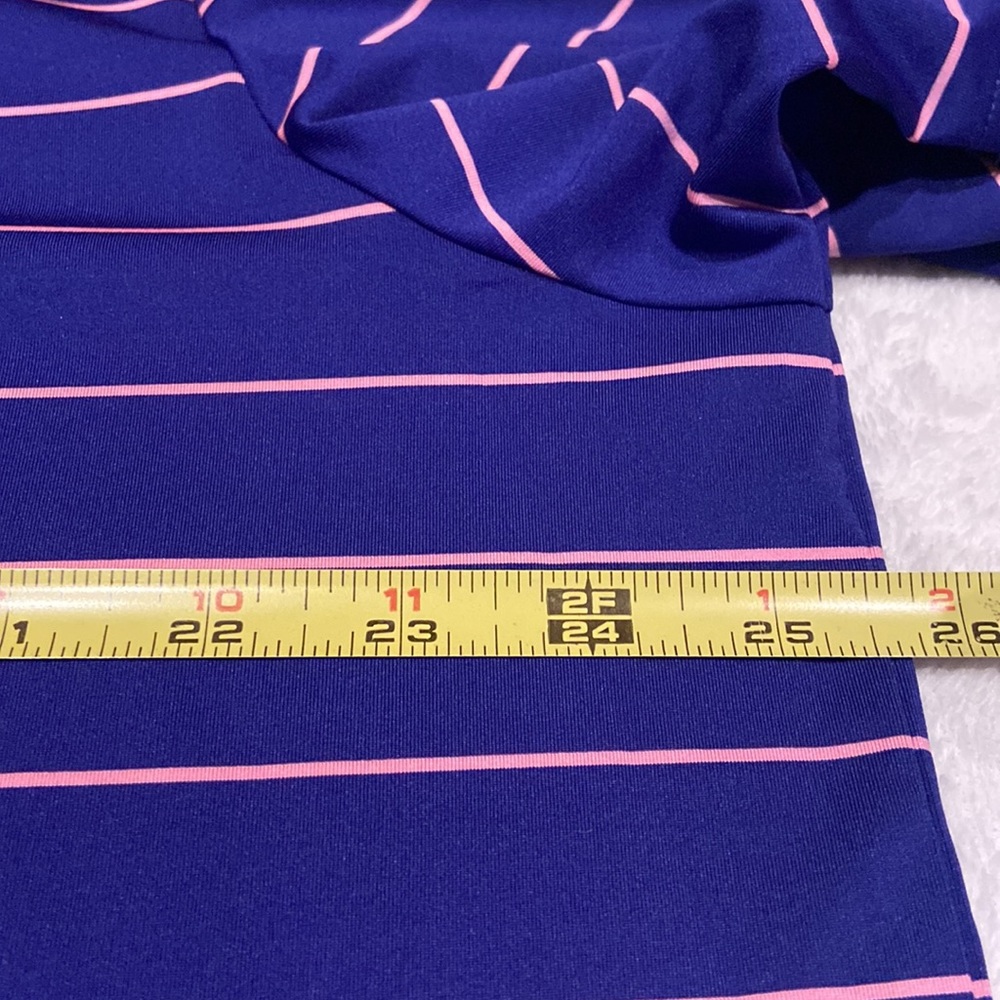 RLX RALPH LAUREN Size XL RRC (Rolling Rock Country Club) 4 Button Striped Polo - Picture 5 of 8